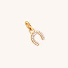18k Gold Plated Jewellery - Horseshoe Talisman Charm in Gold - Talisman Charm - Astrid & Miyu