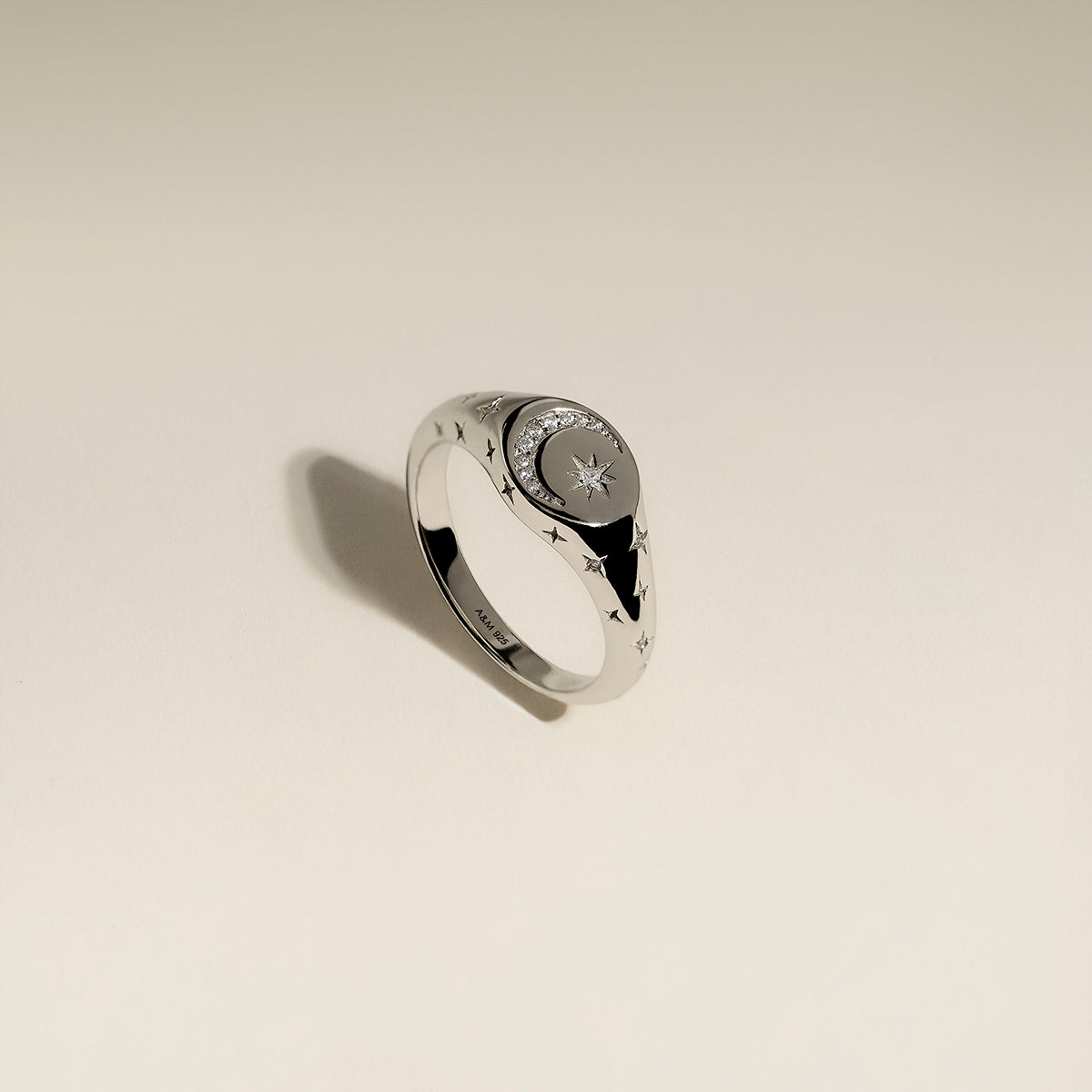 Cosmic Signet Ring in Silver-Astrid & Miyu