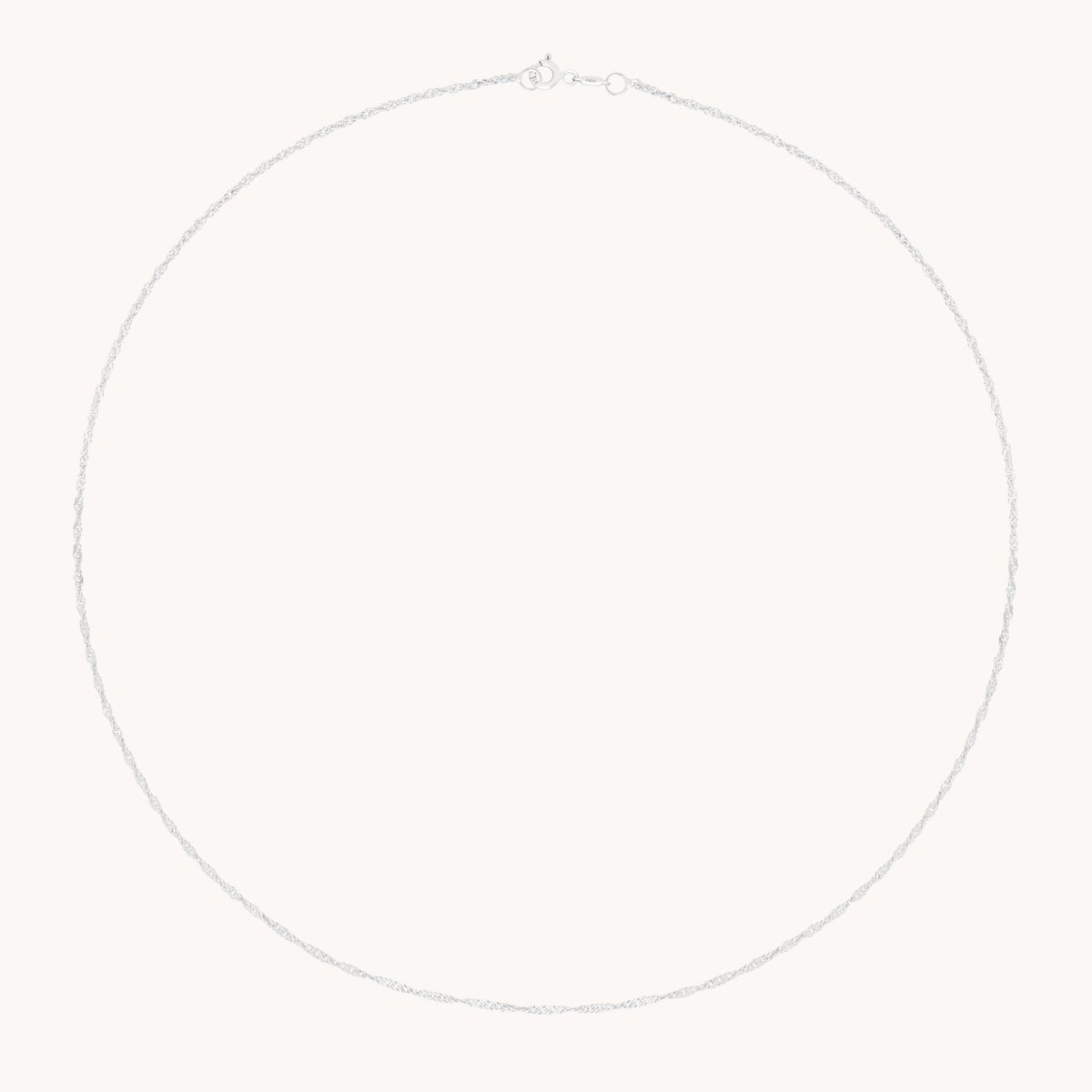 Bold Astrid Chain Necklace in Solid White Gold-Astrid & Miyu