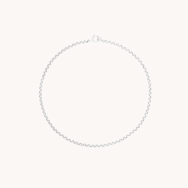 Chelsea Chain Bracelet in Solid White Gold-Astrid & Miyu
