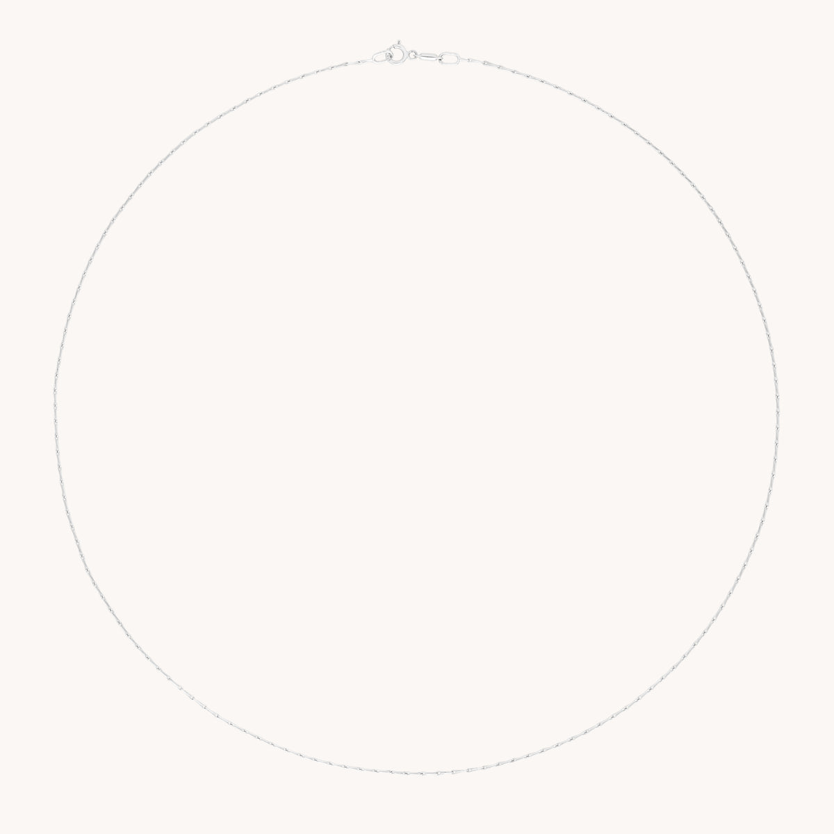 Marylebone Chain Necklace in Solid White Gold-Astrid & Miyu