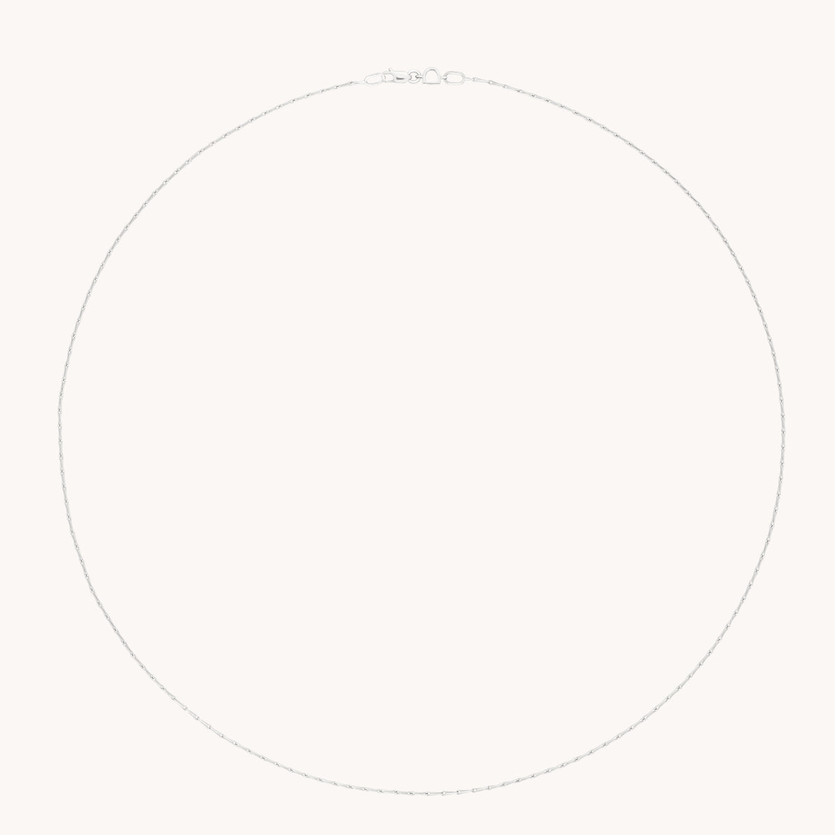Marylebone Story Chain Necklace in Solid White Gold-Astrid & Miyu