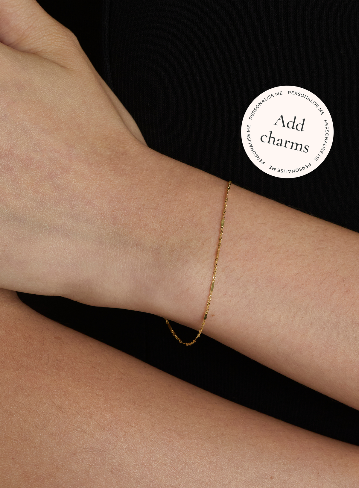 Astrid Story Chain Bracelet in Solid Gold-Astrid & Miyu