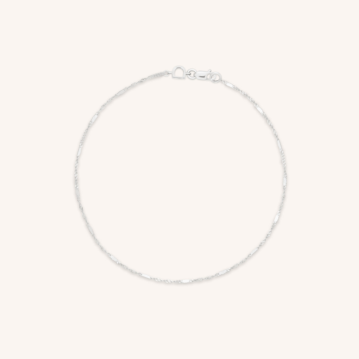 Astrid Story Chain Bracelet in Solid White Gold-Astrid & Miyu