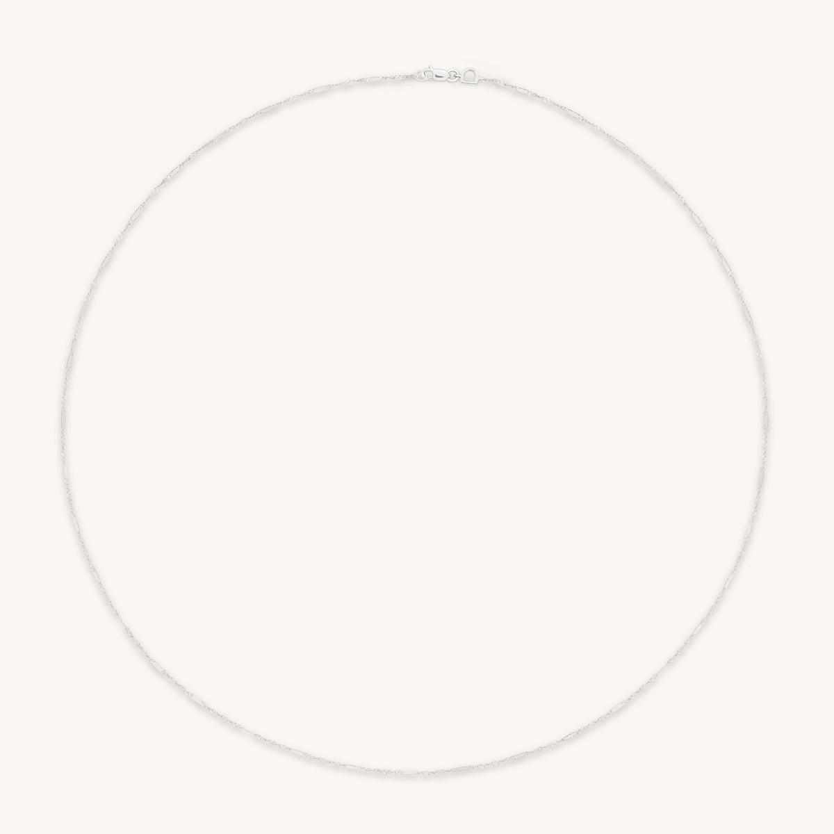 Astrid Story Chain Necklace in Solid White Gold-Astrid & Miyu