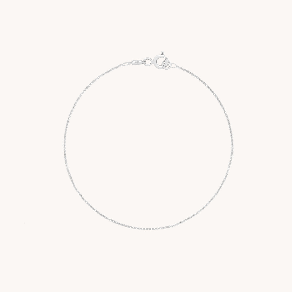 Shoreditch Chain Bracelet in Solid White Gold-Astrid & Miyu