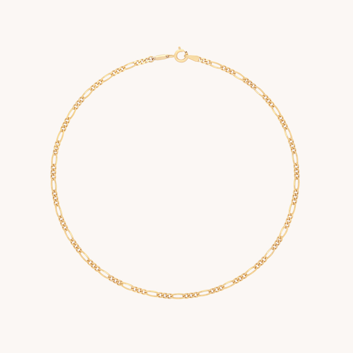 Soho Chain Anklet in Solid Gold-Astrid & Miyu