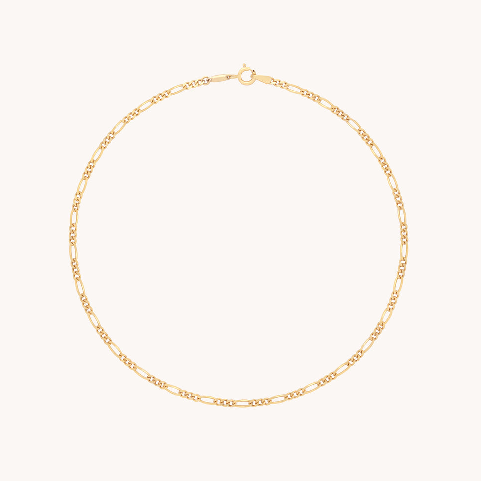 Soho Chain Anklet in Solid Gold-Astrid & Miyu