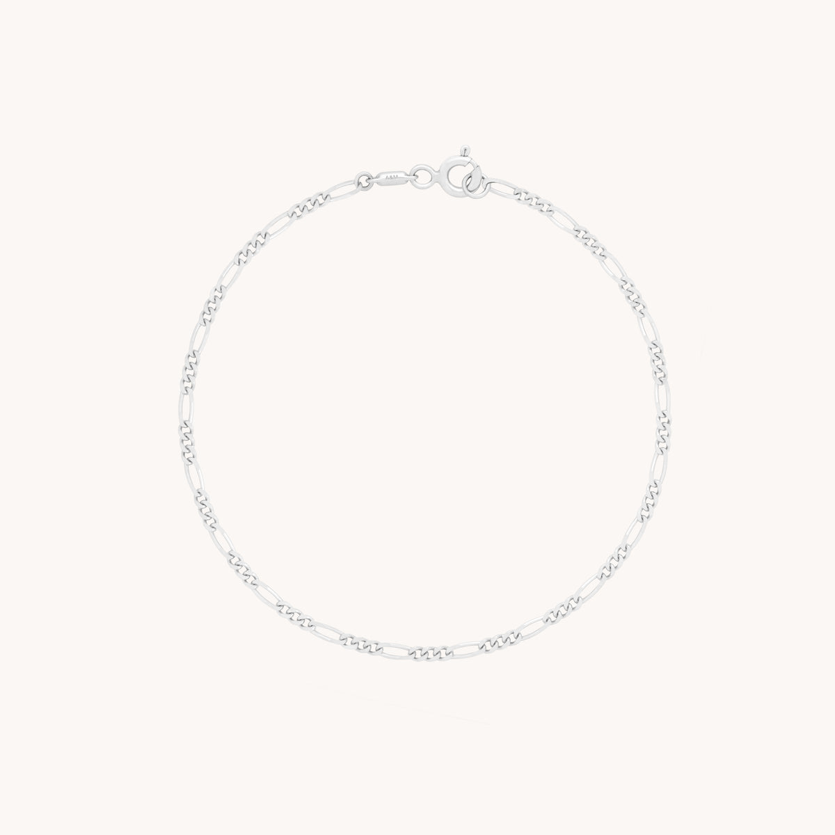 Soho Chain Bracelet in Solid White Gold-Astrid & Miyu