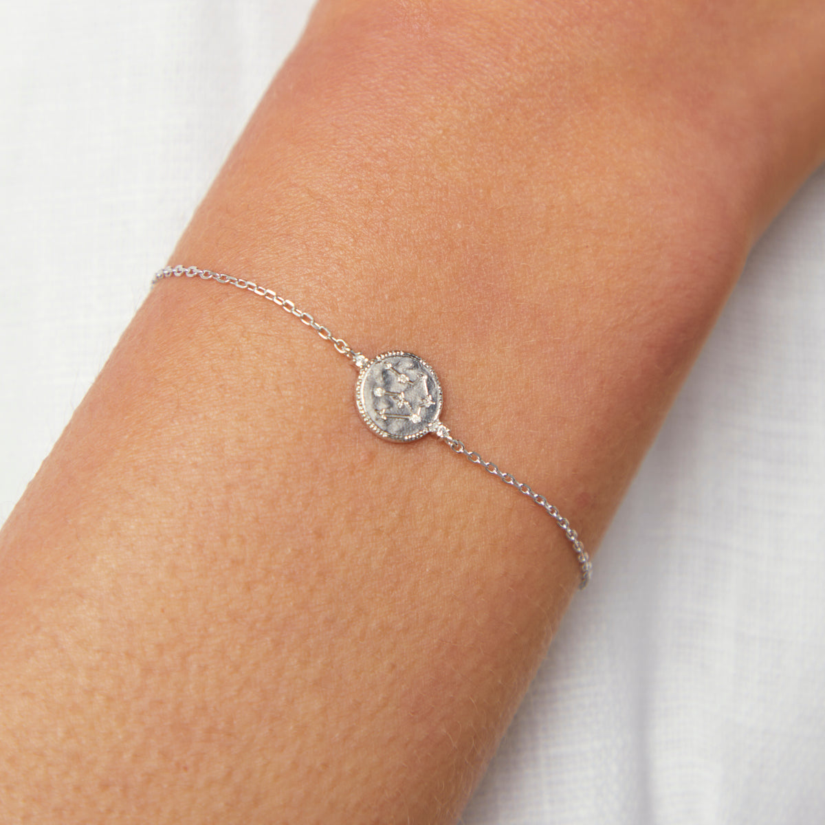 Aquarius Jewellery - Aquarius Zodiac Bracelet in Silver - Zodiac - Astrid & Miyu