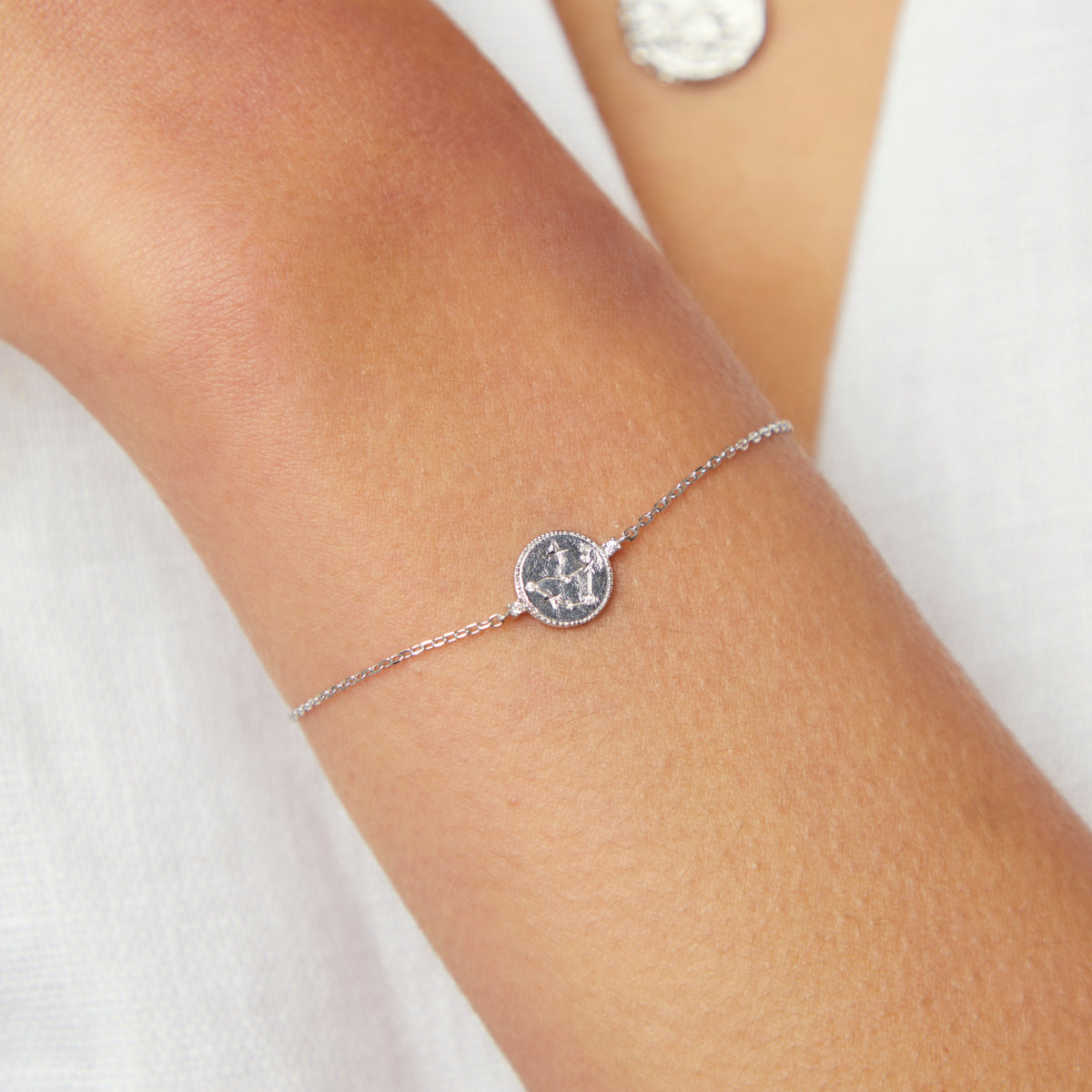 Bracelets - Capricorn Zodiac Bracelet in Silver - Zodiac - Astrid & Miyu