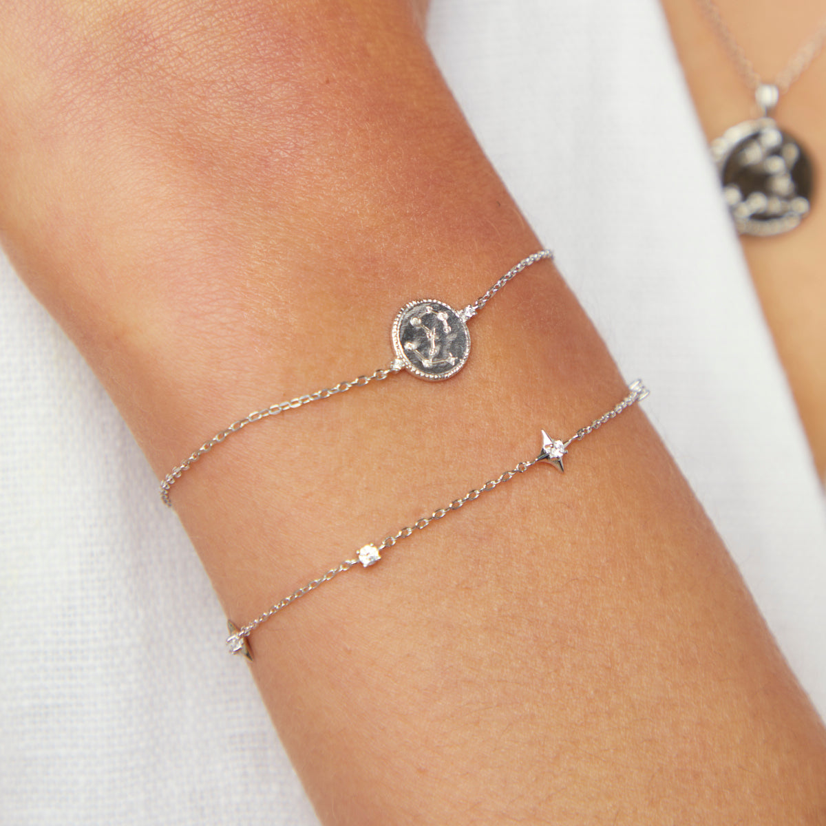 Bracelets - Scorpio Zodiac Bracelet in Silver - Zodiac - Astrid & Miyu