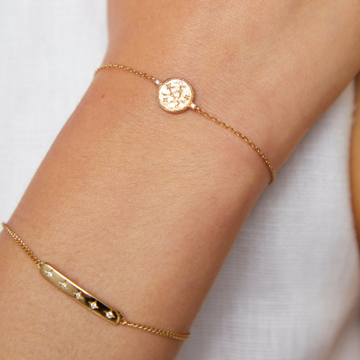 18k Gold Plated Jewellery - Taurus Zodiac Bracelet in Gold - Zodiac - Astrid & Miyu