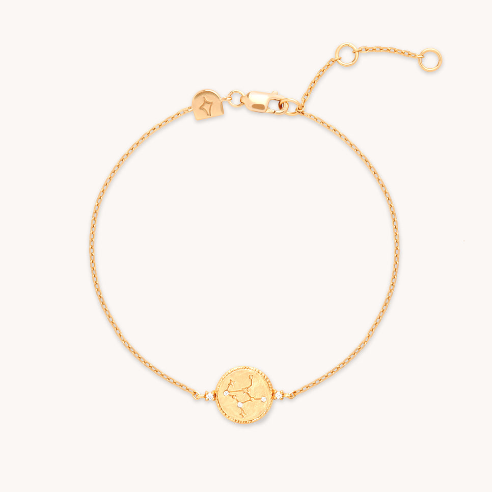 18k Gold Plated Jewellery - Virgo Zodiac Bracelet in Gold - Zodiac - Astrid & Miyu