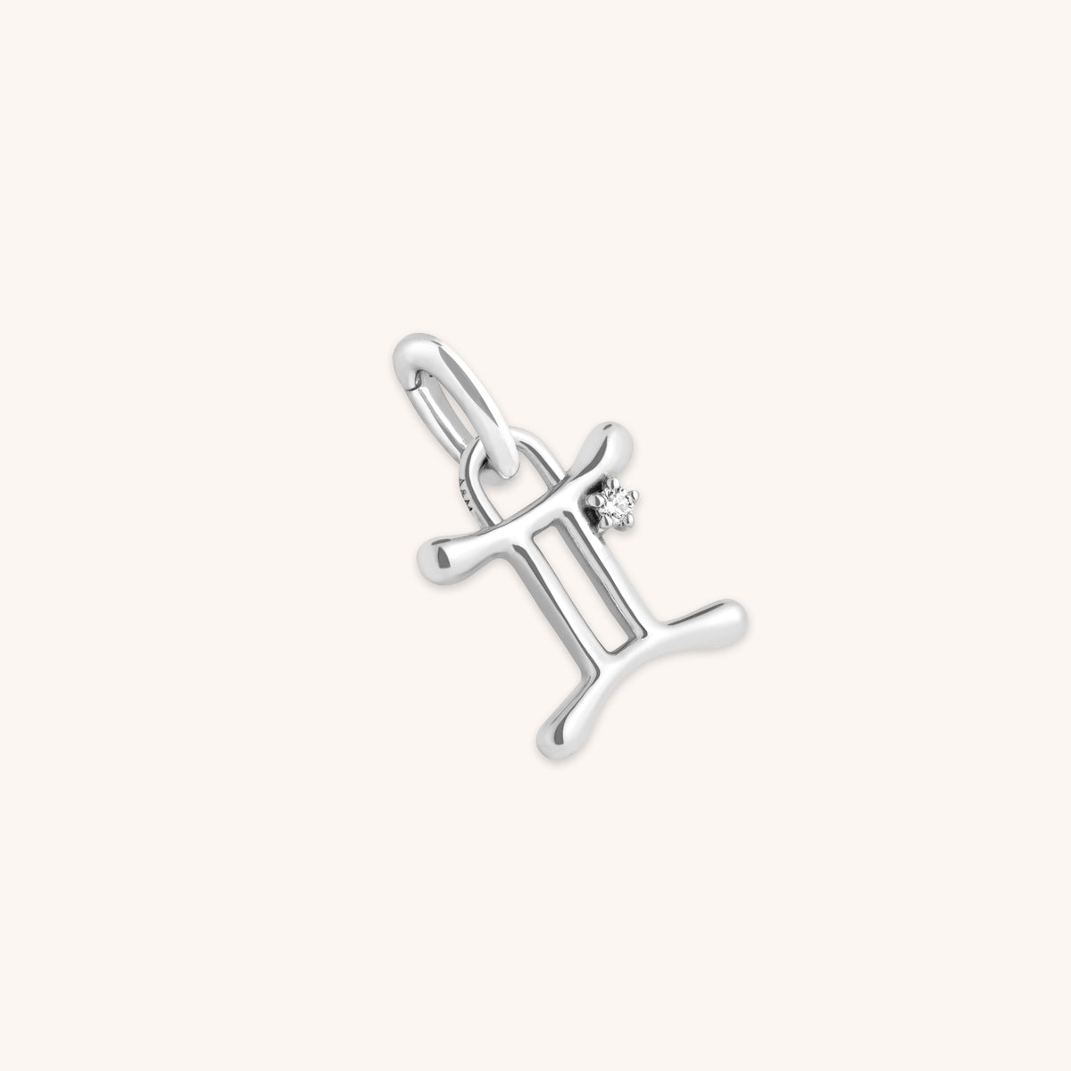 Gemini Jewellery - Gemini Zodiac Talisman Charm in Silver - Talisman Charm - Astrid & Miyu