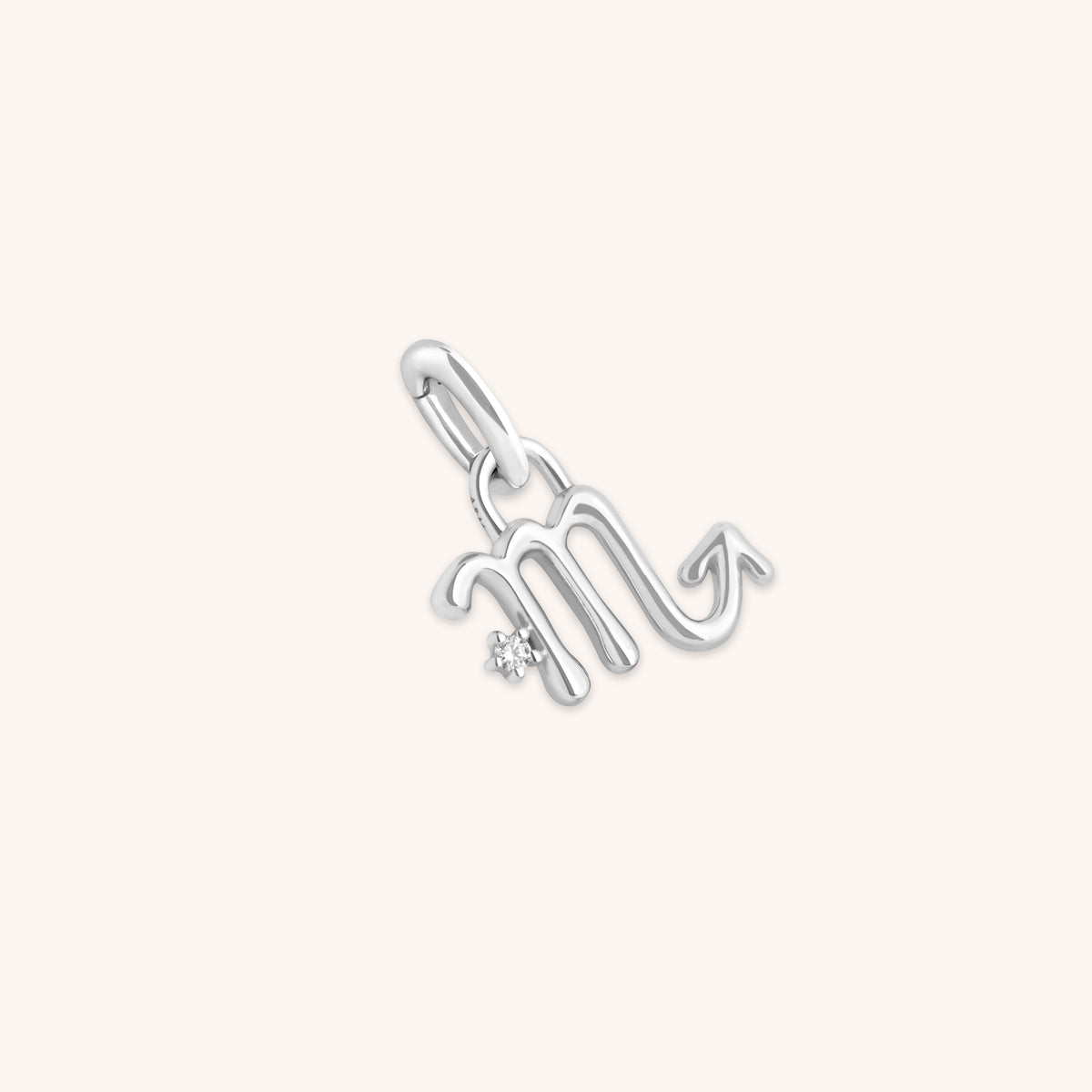 Hoop Charms - Scorpio Zodiac Talisman Charm in Silver - Talisman Charm - Astrid & Miyu
