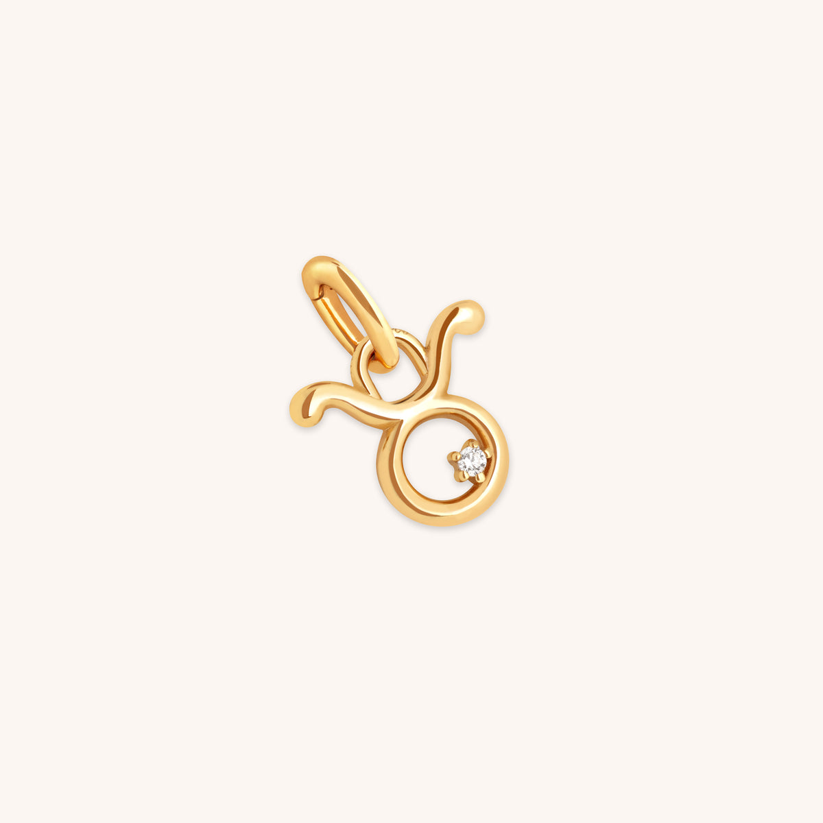 18k Gold Plated Jewellery - Taurus Zodiac Talisman Charm in Gold - Talisman Charm - Astrid & Miyu