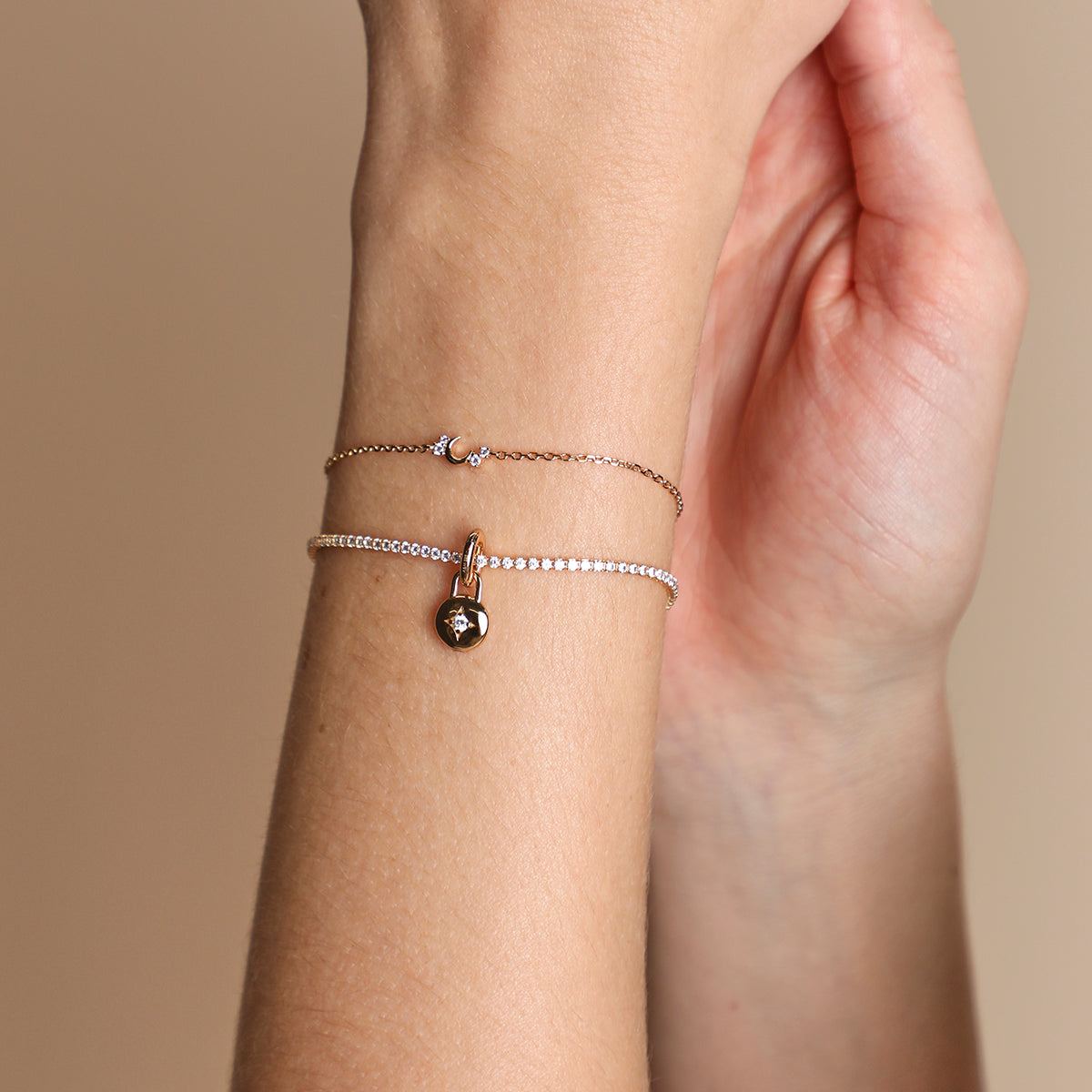 Crystal Clip Charm in Gold-Astrid & Miyu