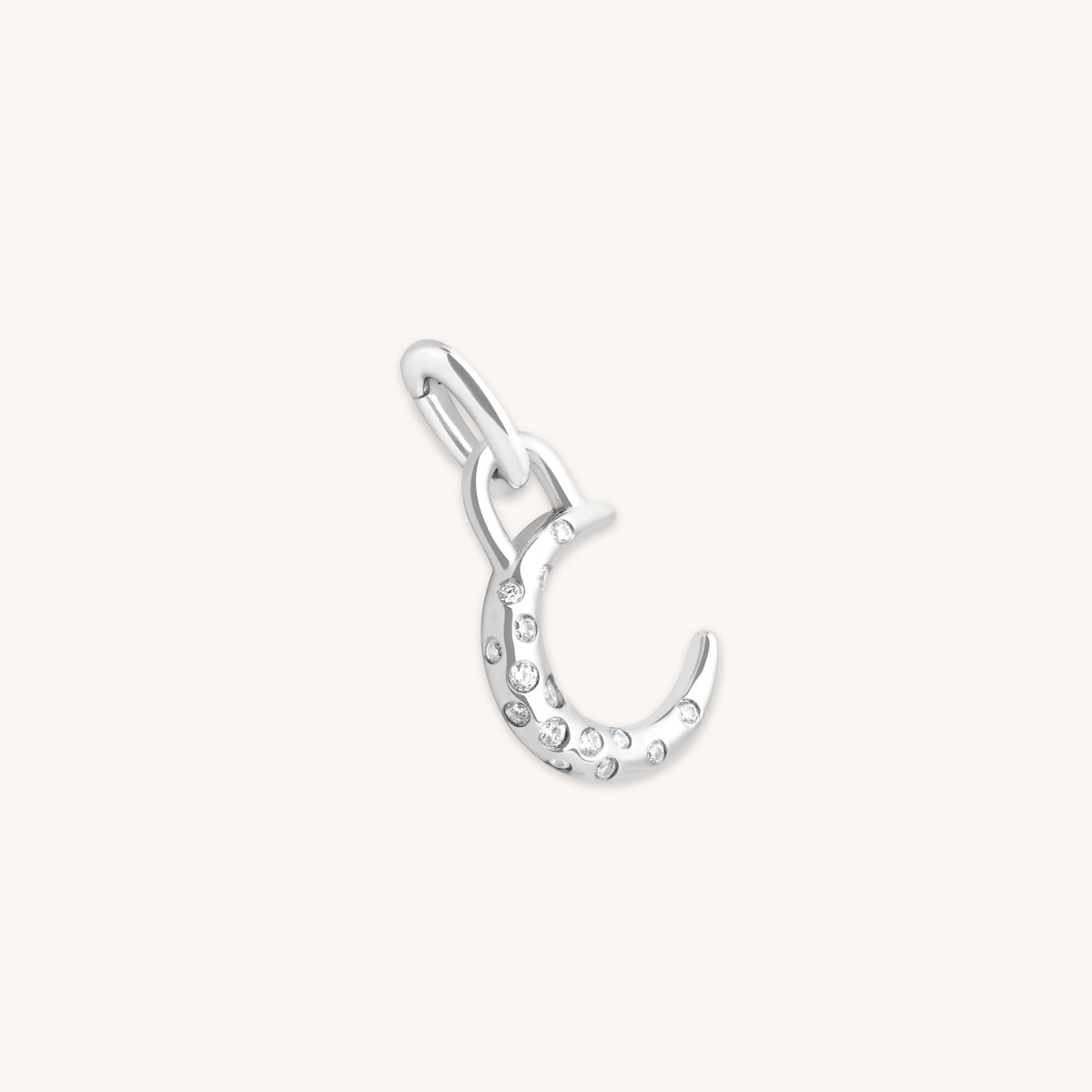 Moon Scatter Clip Charm in Silver-Astrid & Miyu