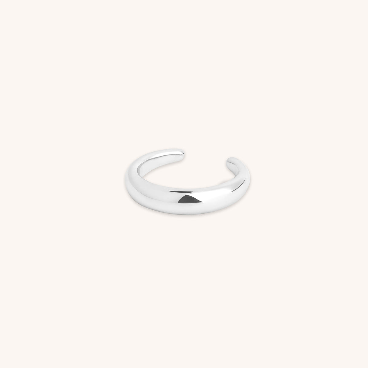 Dome Ear Cuff in Silver-Astrid & Miyu