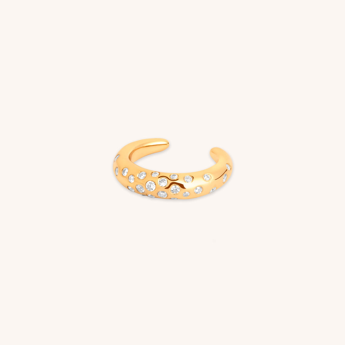 Crystal Scatter Ear Cuff in Gold-Astrid & Miyu