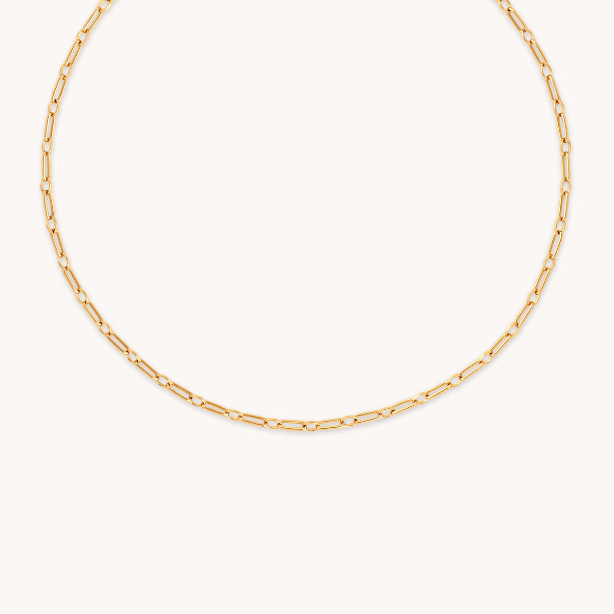 Paperclip Chain Necklace in Gold-Astrid & Miyu