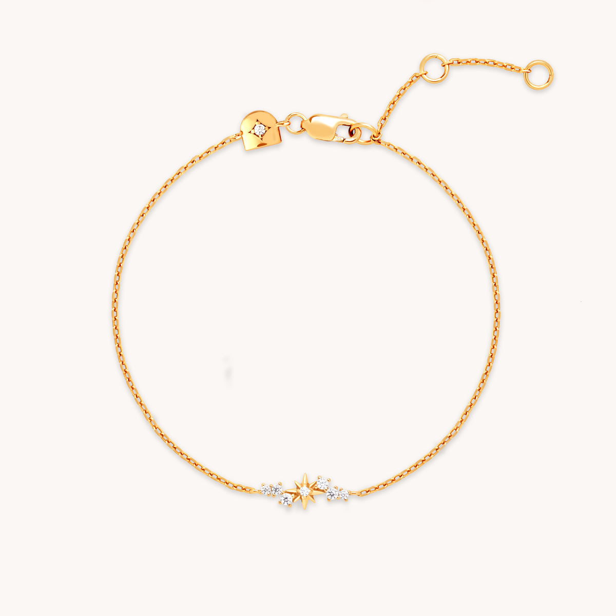 Star Cluster Charm Bracelet in Gold-Astrid & Miyu