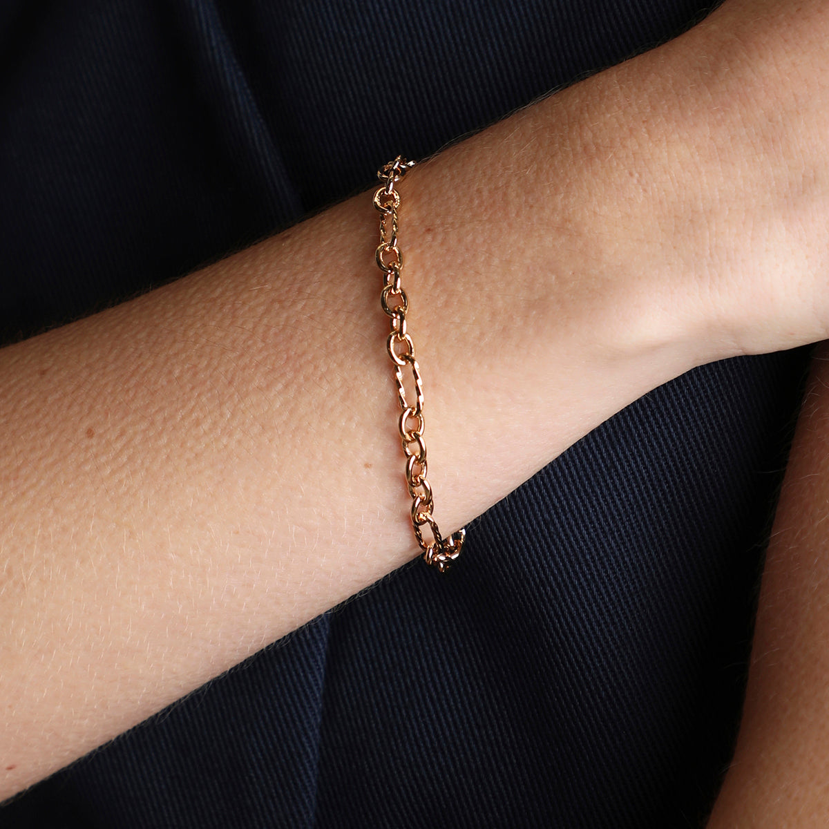 Bold Chain Bracelet in Gold-Astrid & Miyu
