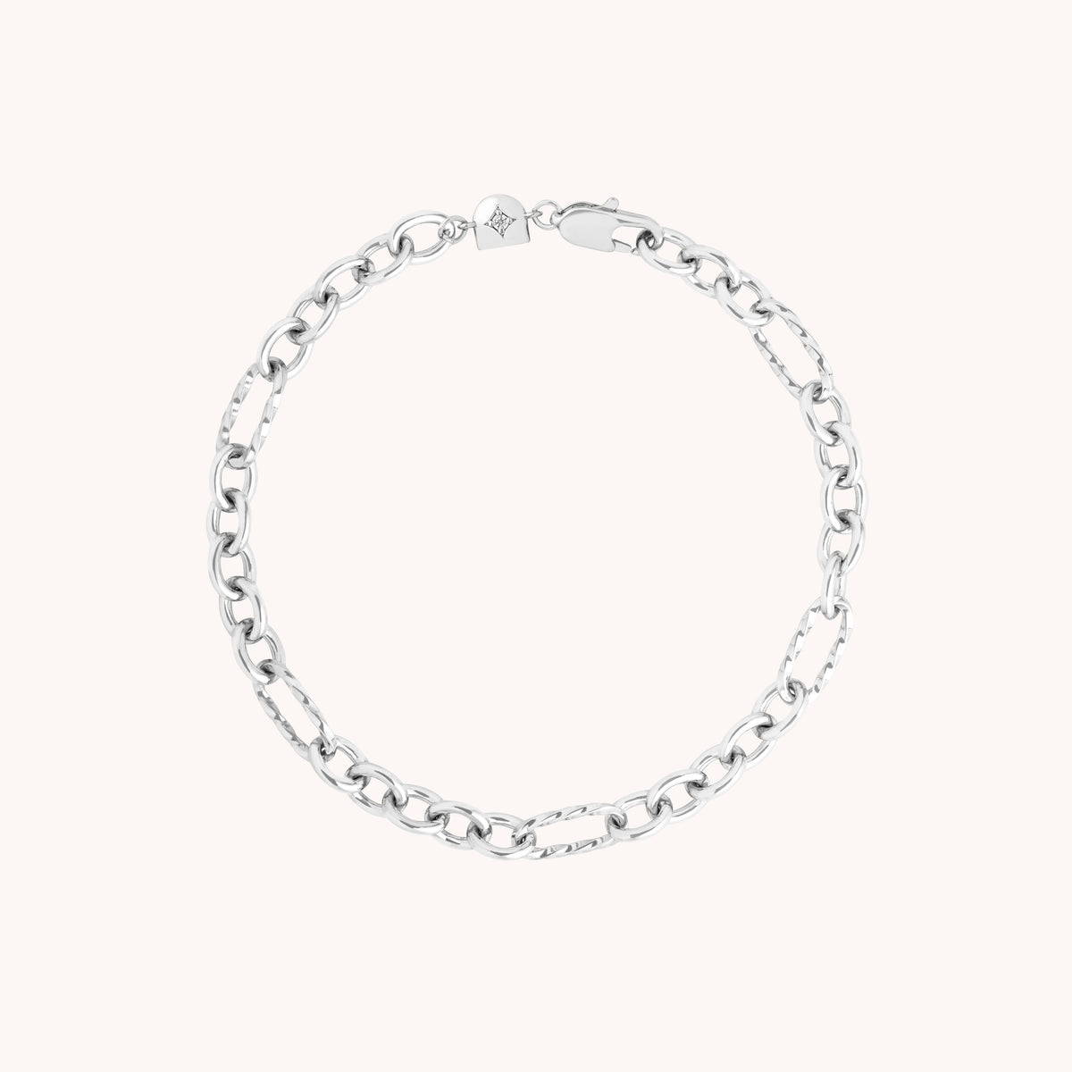 Bold Chain Bracelet in Silver-Astrid & Miyu