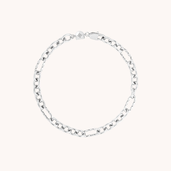 Bold Chain Bracelet in Silver-Astrid & Miyu