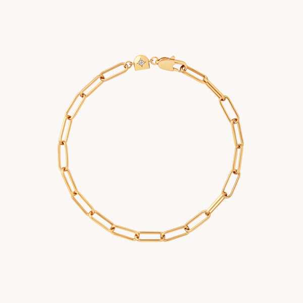 Bold Piccadilly Chain Bracelet in Gold-Astrid & Miyu