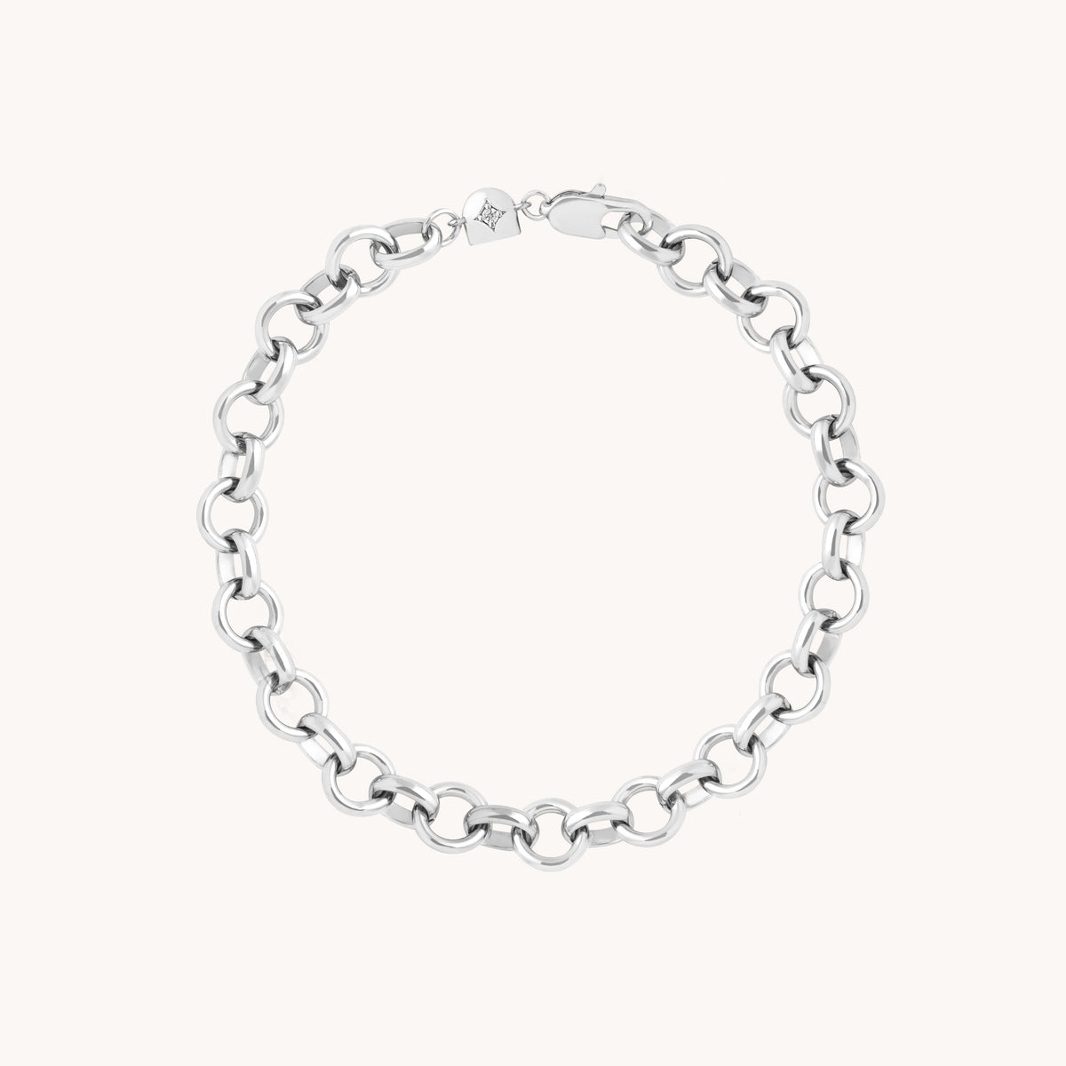 Bold Chelsea Chain Bracelet in Silver-Astrid & Miyu