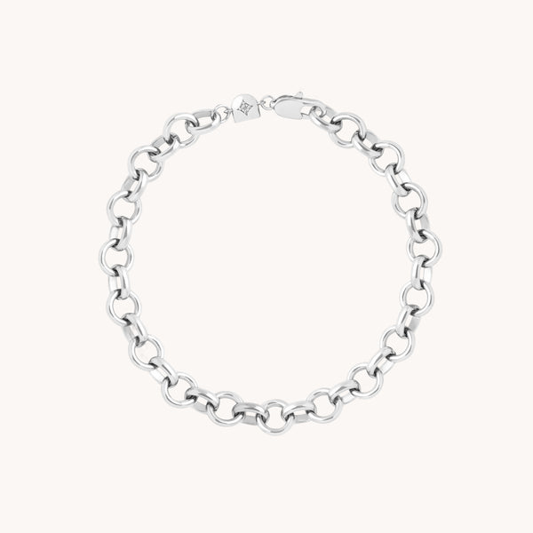 Bold Chelsea Chain Bracelet in Silver-Astrid & Miyu