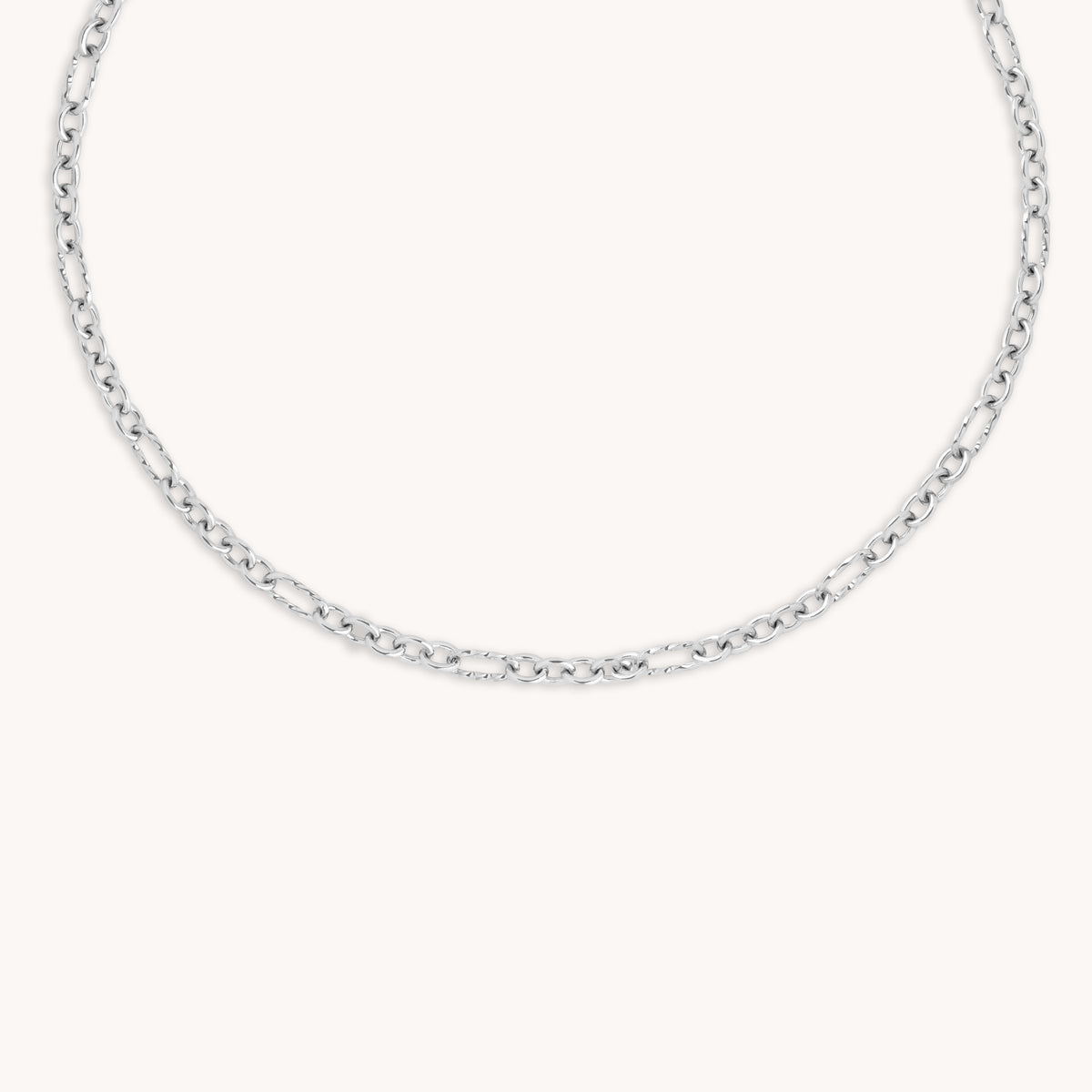 Bold Chain Necklace in Silver-Astrid & Miyu