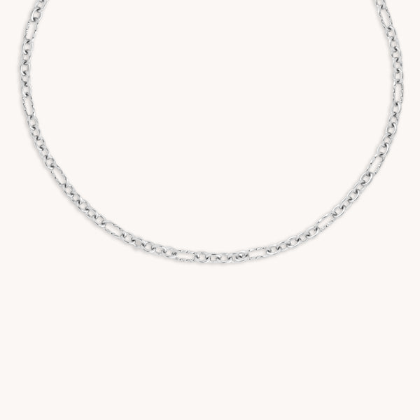 Bold Chain Necklace in Silver-Astrid & Miyu