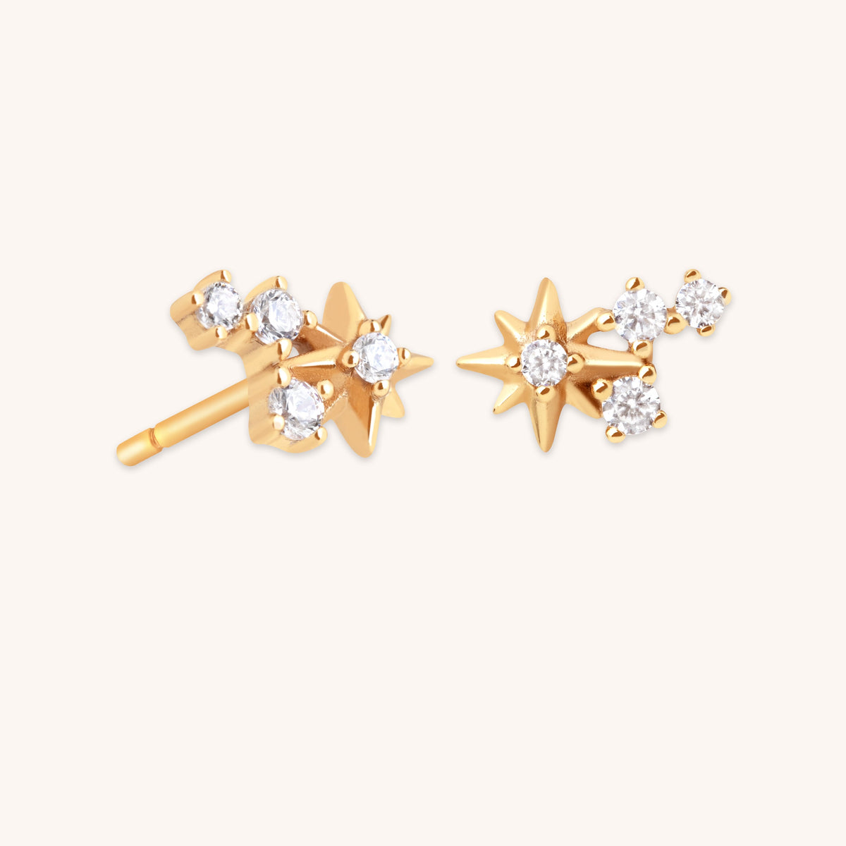 Star Trail Studs in Gold-Astrid & Miyu