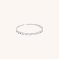Diamond Eternity Ring in Solid White Gold-Astrid & Miyu