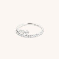 Illusion Diamond Milestone Ring in Solid White Gold-Astrid & Miyu