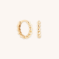 Earrings - Heart Huggies in Solid Gold - Huggies - Astrid & Miyu