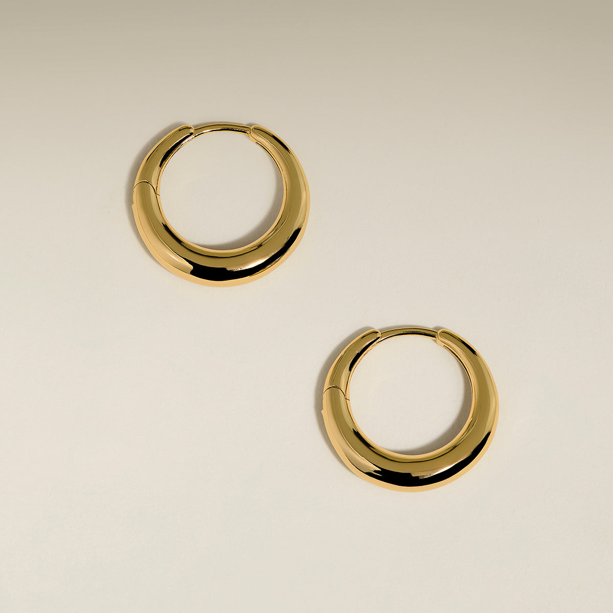 Dome Medium Hoops in Gold-Astrid & Miyu