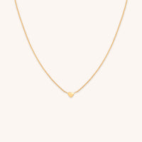 18k Gold Plated Jewellery - Love Heart Charm Necklace in Gold - Charm Necklaces - Astrid & Miyu