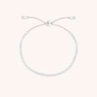 Topaz April Beaded Bracelet in Solid White Gold-Astrid & Miyu