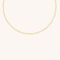 Citrine November Beaded Necklace in Solid Gold-Astrid & Miyu