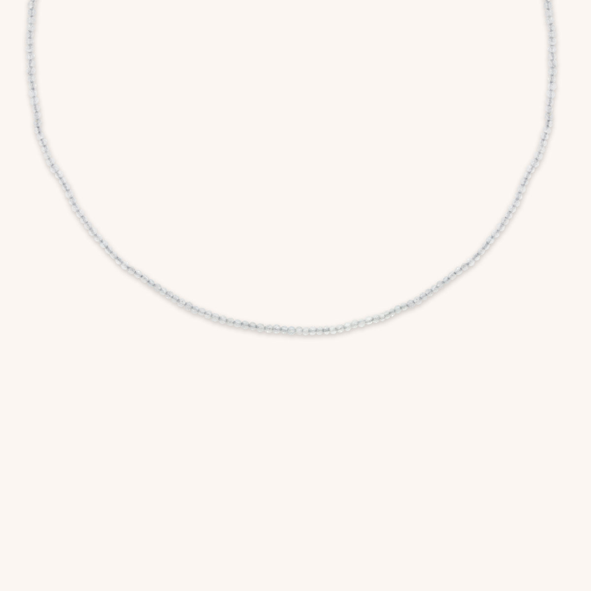 Topaz April Beaded Necklace in Solid Gold-Astrid & Miyu