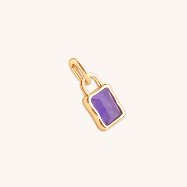 Kawa Stone December Clip Charm in Gold-Astrid & Miyu