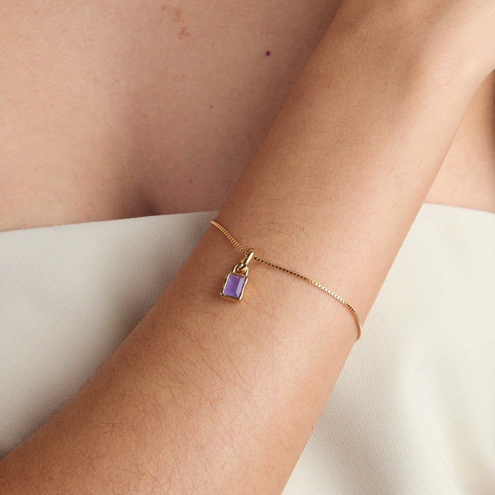 Kawa Stone December Clip Charm in Gold-Astrid & Miyu