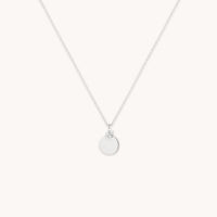 Lab Diamond Engravable Pendant Necklace-Astrid & Miyu