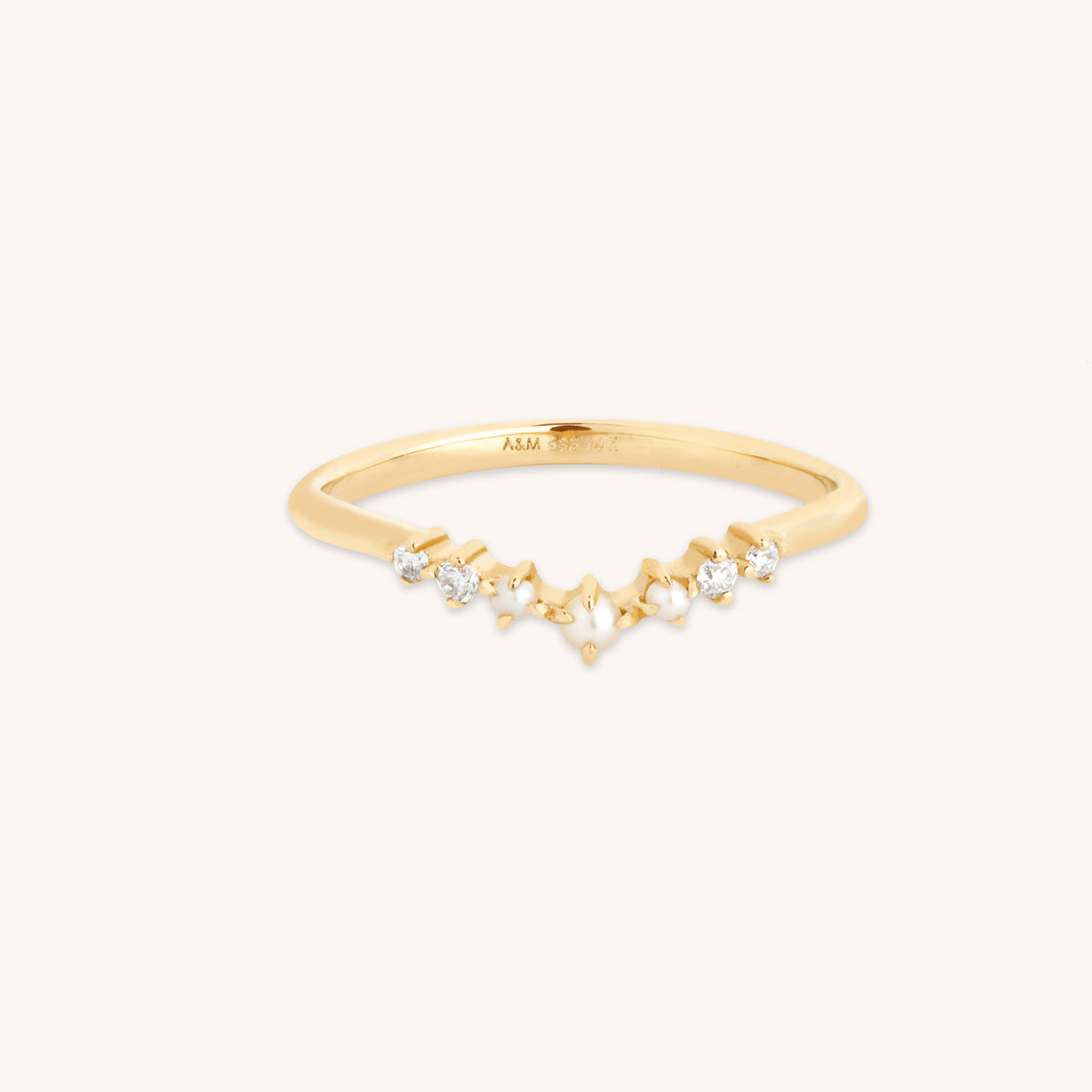 Lab Diamond & Pearl Ring-Astrid & Miyu
