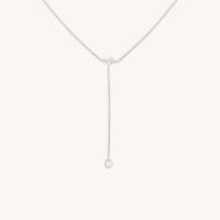 Pear Bezel Cluster Lariat-Astrid & Miyu