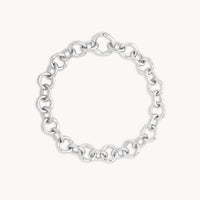 Molten Link Bracelet in Silver-Astrid & Miyu
